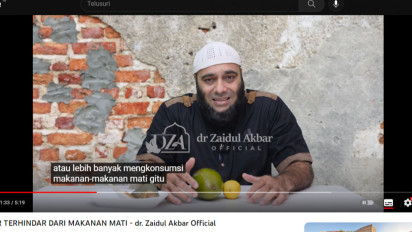 Ingin Hidup Sehat dan Umur Panjang, Hindari Konsumsi Makanan Mati Menurut dr. Zaidul Akbar