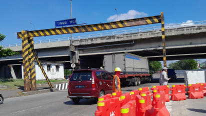 Imbas Proyek Tol Semarang-Demak, Polisi Lakukan Rekayasa Lalu Lintas di Terowongan Tol Kaligawe