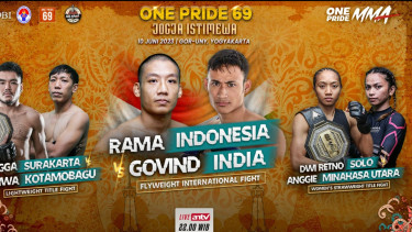One Pride MMA 69 Menyambangi Yogyakarta, Usung Tema âDari Biang Onar Menjadi Tenar Berprestasi, Yang Muda Yang Berdayaâ.