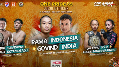 One Pride MMA 69 Menyambangi Yogyakarta, Usung Tema ‘Dari Biang Onar Menjadi Tenar Berprestasi, Yang Muda Yang Berdaya’.