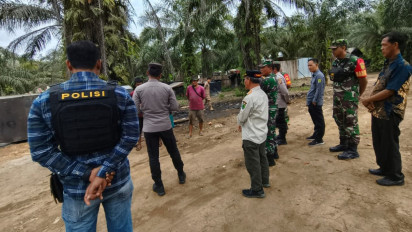 Polsek Babat Toman Muba Monitoring Tempat Penyulingan Minyak Mentah Ilegal