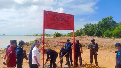 Tidak Memliki Izin, KKP Segel Reklamasi Seluas 3.000 Meter Persegi di Batam
