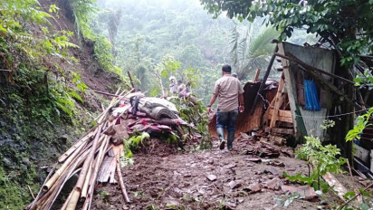 Memilukan, Satu Unit Rumah Tergerus Longsor, Pasutri di Tasikmalaya Tewas Ditemukan di Sungai 
