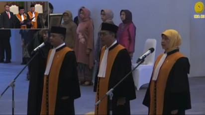 Ketua Mahkamah Agung Melantik Tiga Orang Hakim Agung Hari Ini