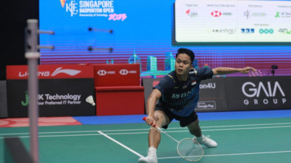 Catat Rekor Pertemuan Unik dari Li Shi Feng, Anthony Sinisuka Ginting Lolos ke Semifinal Singapore Open