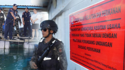Kementerian Kelautan dan Perikanan Segel Keramba Jaring Apung di Batam yang Tidak Memiliki Izin Usaha Budidaya Ikan