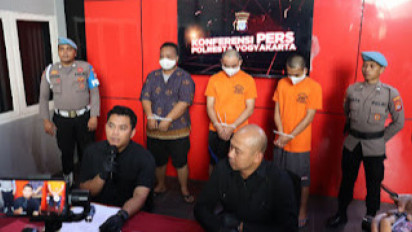 Polresta Yogyakarta Bekuk Tiga Orang Pelaku Ganjal Mesin ATM, Salah Satunya Oknum Wartawan asal Lampung