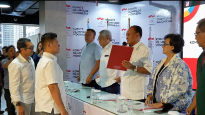 Raja Sapta Oktohari dan Ismail Ning Resmi Daftarkan Diri Jadi Balonketum dan Bawaketum NOC Indonesia 2023-2027