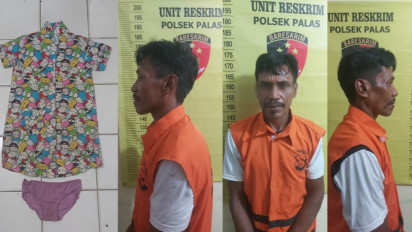 Keji! Ayah di Lampung Selatan Cabuli Anak Tiri Ditangkap Polisi