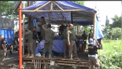 Jelang Kunjungan Presiden ke Kota Batu, Satpol PP Tertibkan Lapak PKL di Pinggir Jalan