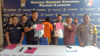 Satreskrim Polres Karimun Mengamankan Dua Tersangka Perekrut PMI Ilegal ke Malaysia