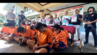 Dalam Waktu 12 Hari, 63 Orang Pelaku Pencurian Digulung Polresta Banyuwangi