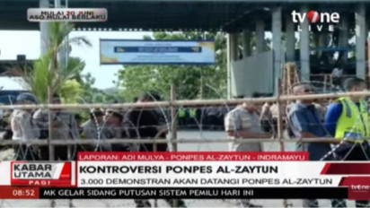 Ribuan Massa 'Kepung' Ponpes Al-Zaytun, Pandji Gumilang Kerahkan Massa Tandingan