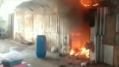 Pasar Relokasi Kota Batu Kembali Terbakar, Tujuh Kios Hangus