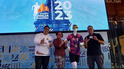 Disuguhi Keindahan Alam Candi Prambanan, Ribuan Peserta Marathon Dalam dan Luar Negeri Ikuti Mandiri Jogja Marathon 2023