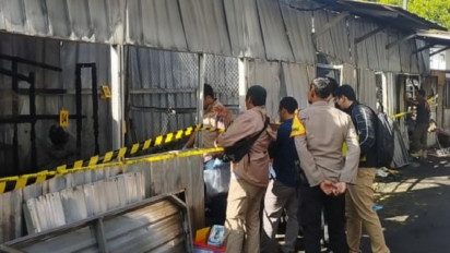 Korsleting Listrik Diduga Penyebab Kebakaran Pasar Relokasi Kota Batu