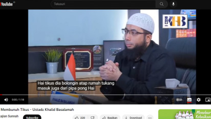 Hukum Membunuh Tikus dalam Islam, Ternyata Menurut Ustaz Khalid Basalah Hewan yang Dianggap Menjijikan itu...