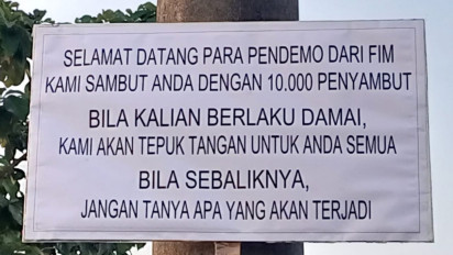 Ada Tulisan Bernada Ancaman Diduga Ditulis Al Zaytun untuk Pendemo: Jangan Tanya Apa yang Akan Terjadi