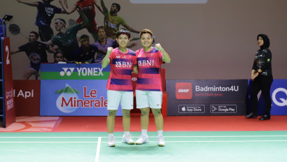 Apri/Fadia Tanpa Beban di Perempat Final Indonesia Open 2023