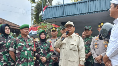 Sampaikan Pesan Presiden Joko Widodo, Menhan Prabowo Minta Babinsa Perkuat Pertahanan Buat Rakyat