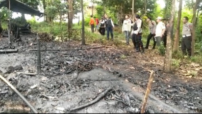 Tambang Minyak Ilegal Terbakar Satu Korban Tewas dan Satu Korban Luka Bakar