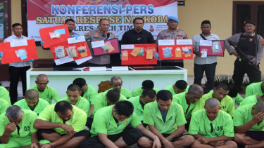 Polisi Tangkap 28 Tersangka Penyalahgunaan Narkoba di Aceh Timur