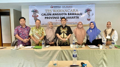 Pengumuman Hasil Tes Kesehatan dan Wawancara Bakal Calon Anggota Bawaslu Provinsi DKI Jakarta