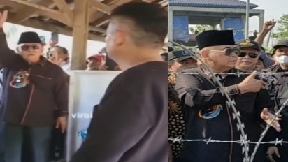 Tak Terima Disusupi, Dedengkot Ponpes Al Zaytun Bentak-bentak Diduga Anggota Polisi Berseragam Preman