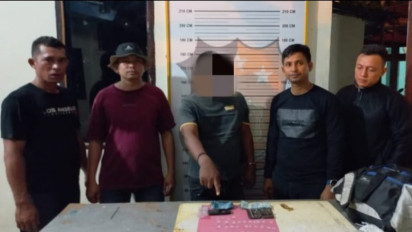 Polisi Tangkap Oknum Sekuriti Perkebunan Bawa Puluhan Paket Sabu