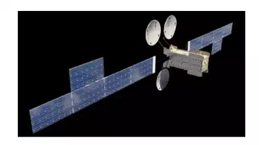 Ilustrasi tampilan Satelit Republik Indonesia (SATRIA)-1.