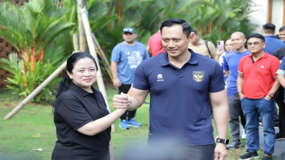 Usai Olahraga Pagi, Puan - AHY Bertemu di Hutan Kota GBK: Memang Akrab Kok!