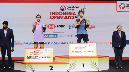 Chen Hentikan Kebangkitan Carolina Marin di Final Indonesia Open 202