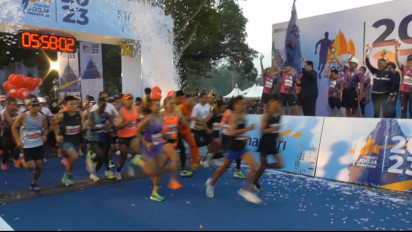 Pelari Kenya Dominasi Podium Ajang Mandiri Jogja Marathon 2023, Menteri BUMN Erick Thohir Ikut Lari