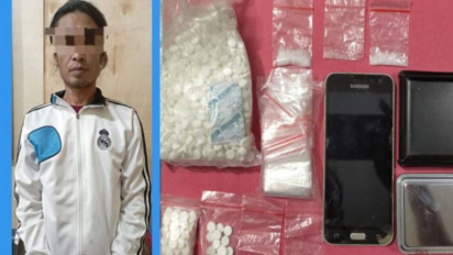 Simpan Sabu dan Ribuan Butir Pil Koplo, Satreskoba Polres Kediri Kota Ringkus Seorang Pekerja Serabutan