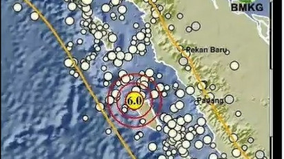 Gempa Magnitudo 6 Guncang Kepulauan Mentawai