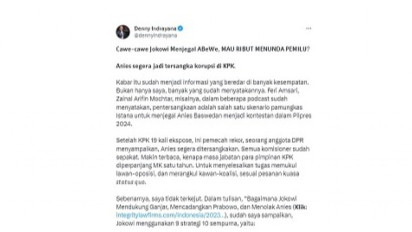 Denny Indrayana Sebut Skenario Pamungkas Jegal Anies Baswedan Jadi Kontestan Pilpres: Dijadikan Tersangka Korupsi