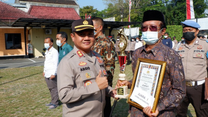 Tingkatkan Kamtibmas Jelang Pemilu 2024, Polres Blitar Kota Gelar Lomba Siskamling