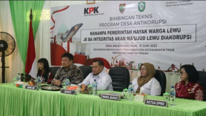 Bupati Kotim Halikinnor Dukung Program KPK Cegah Korupsi Mulai Dari Desa
