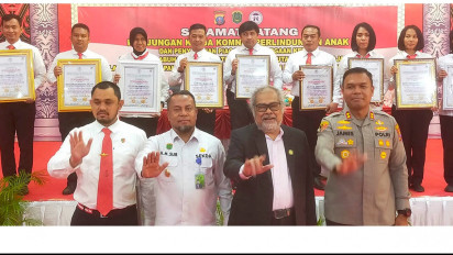Komnas Perlindungan Anak Beri Penghargaan Kepada Personil Polres Labuhanbatu