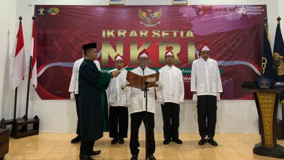 5 Napi Teroris di Lapas Way Kanan Ikrar Janji Setia NKRI