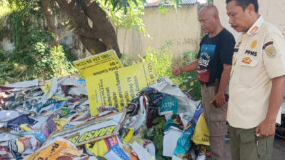 Parah, 700 Banner Liar Tak Berizin Diamankan Satpol PP Probolinggo