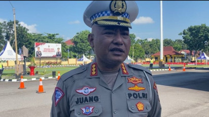 Puluhan Pasukan Polisi Lalu Lintas Unjuk Kebolehan Dijalanan, Ada Apa?