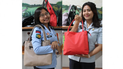 Ragustas, Merek Tas Wanita Berbahan Jeruk dan Kulit Bebek Karya Narapidana Rutan Tanjung Gusta Kelas I Sumut Tembus Pasaran