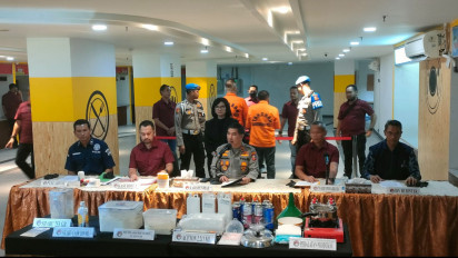 Grebek Pabrik Sabu di Apartemen Vittoria Residence, Polisi Amankan Belasan Kilogram Bahan Baku