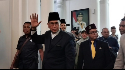 Panji Gumilang Selesai Beri Keterangan ke Tim Investigasi, Lagi-Lagi Tak Banyak Bicara Hanya Ucapkan Salam