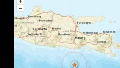 Gempa Magnitudo 4.6 Tenggara Malang Tidak Berdampak Tsunami