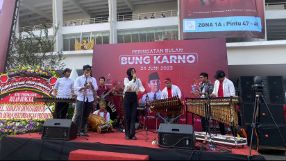 Tari Reog, Penampilan Angklung hingga Senam Sicita Ramaikan Peringatan Bulan Bung Karno