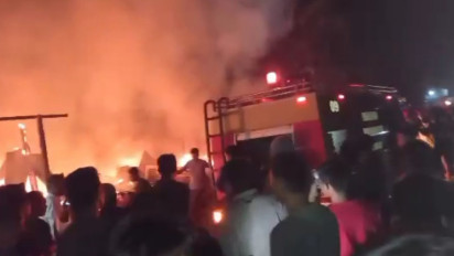 Pemilik Rumah Pergi, Tiga Unit Rumah di Labura Ludes Terbakar