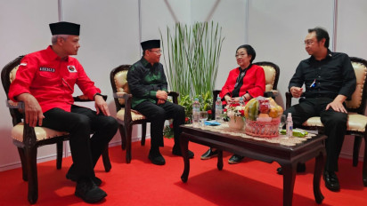 Ganjar Pranowo Tiba di GBK, Ikut Hadiri Puncak Peringatan Bulan Bung Karno