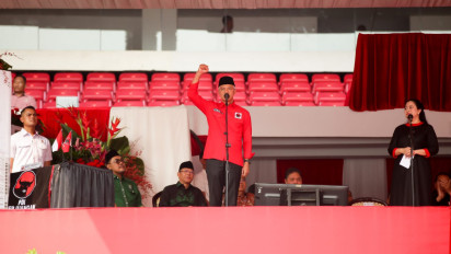 Kejutan, Bacawapres Ganjar Pranowo Hadir pada Kegiatan Peringatan Puncak Bulan Bung Karno di GBK